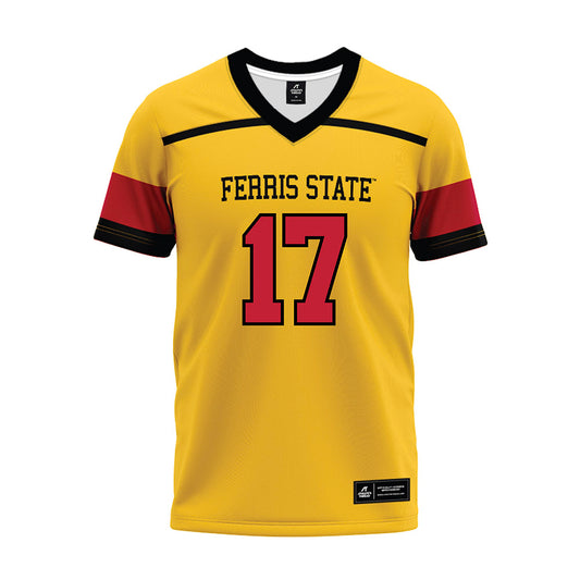 Ferris State - NCAA Football : Quentin Pope - 2024 Yellow Premium Football Jersey-0