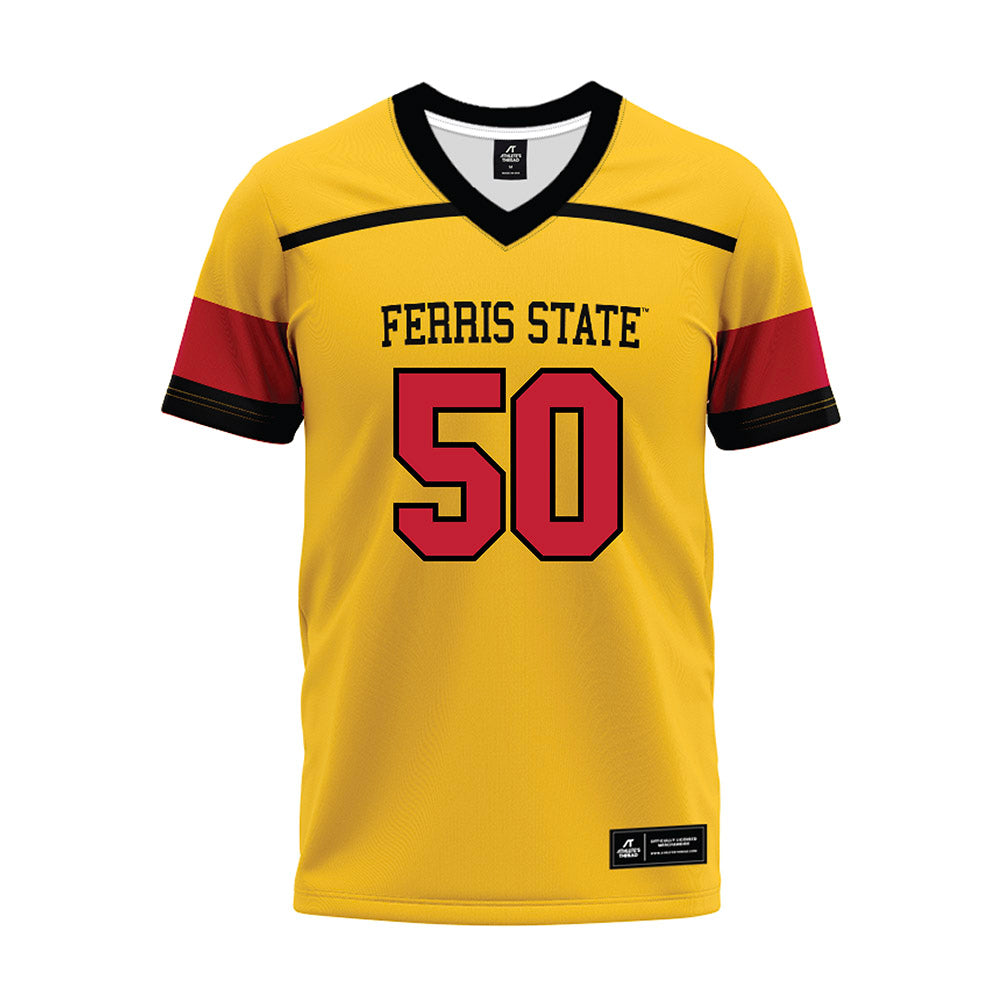 Ferris State - NCAA Football : Deshaun Wheeler - 2024 Yellow Premium Football Jersey-0