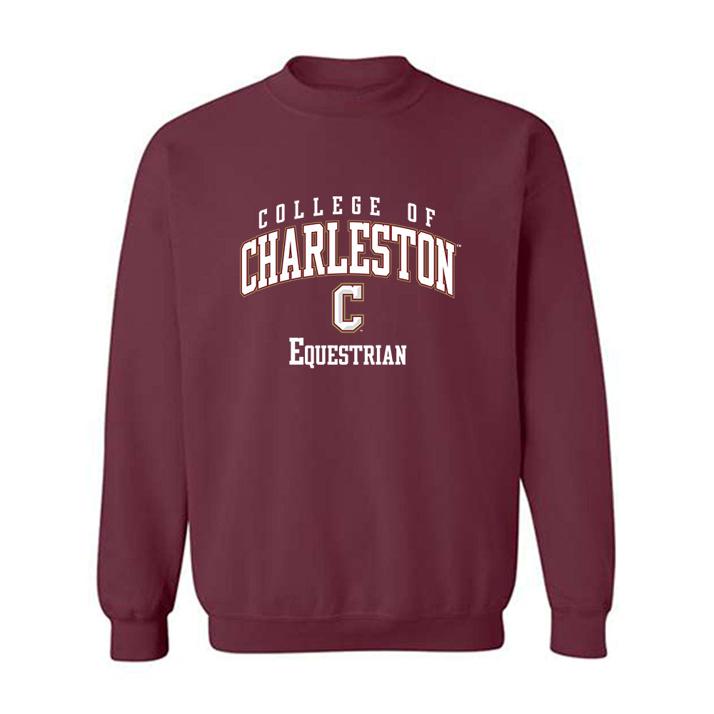 Charleston - NCAA Equestrian : Clara Bowman - Classic Shersey Crewneck Sweatshirt-0