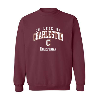 Charleston - NCAA Equestrian : Clara Bowman - Classic Shersey Crewneck Sweatshirt-0