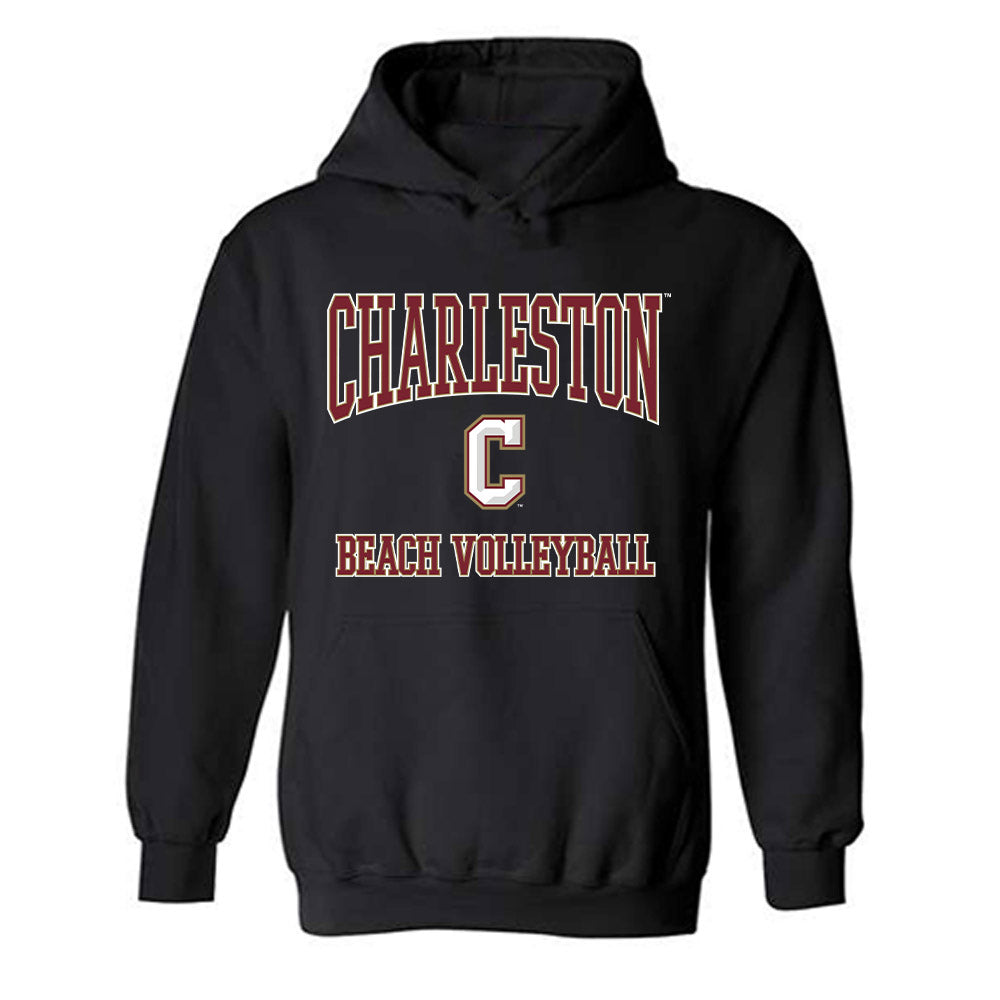Charleston - NCAA Beach Volleyball : Holly Hopkins - Classic Shersey Hooded Sweatshirt-0