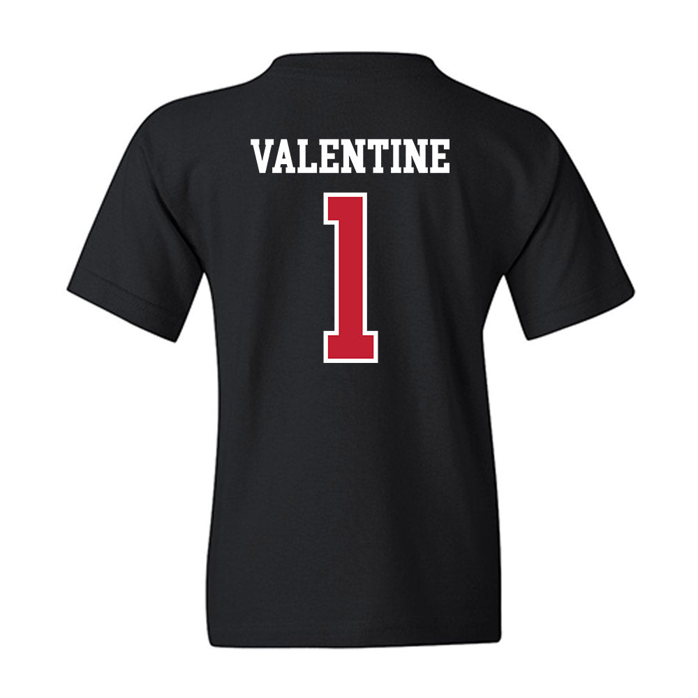 Northern Illinois - NCAA Men's Basketball : Makhai Valentine - Youth T-Shirt-1