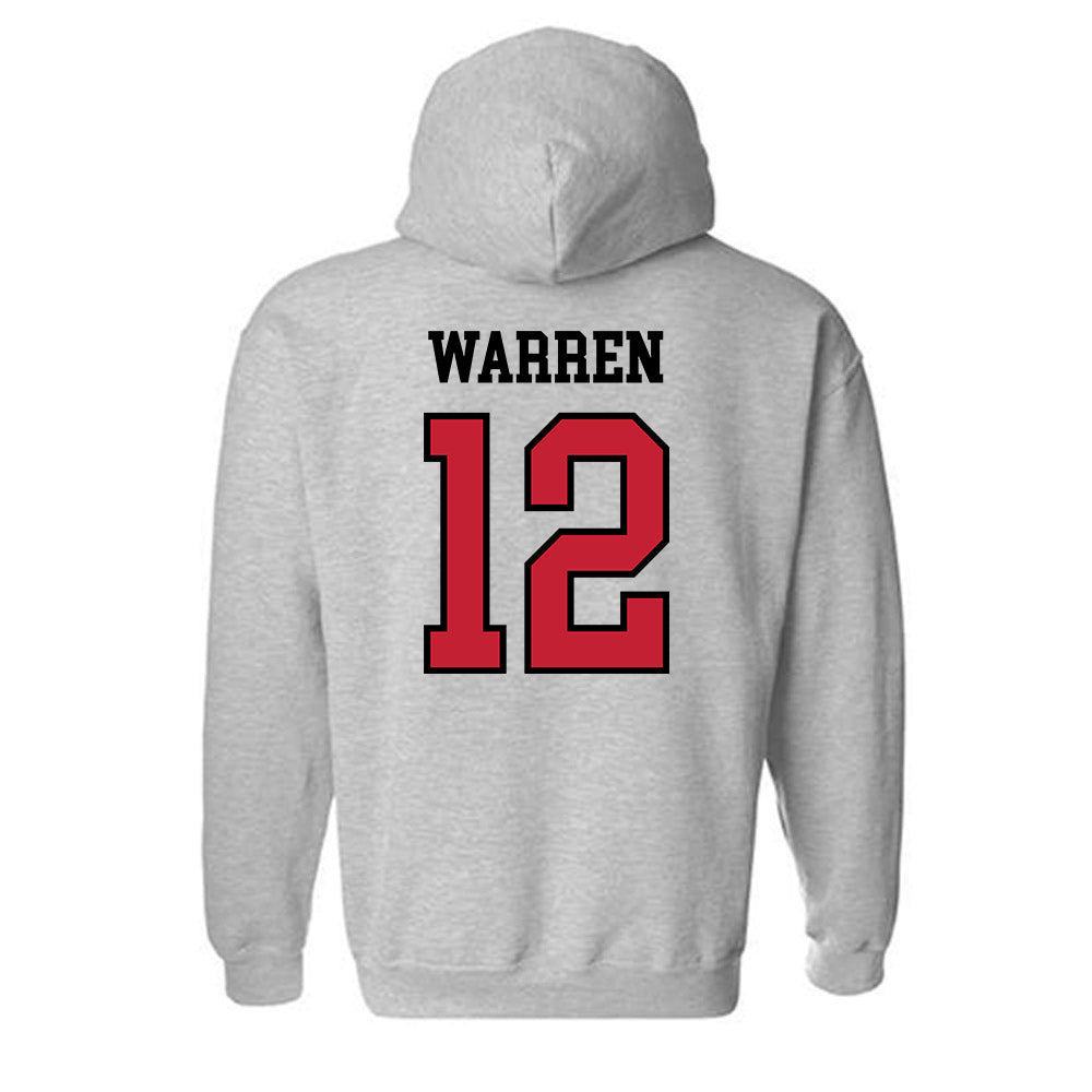 Northern Illinois - NCAA Football : Aaron Warren - Classic Shersey Hooded Sweatshirt-1