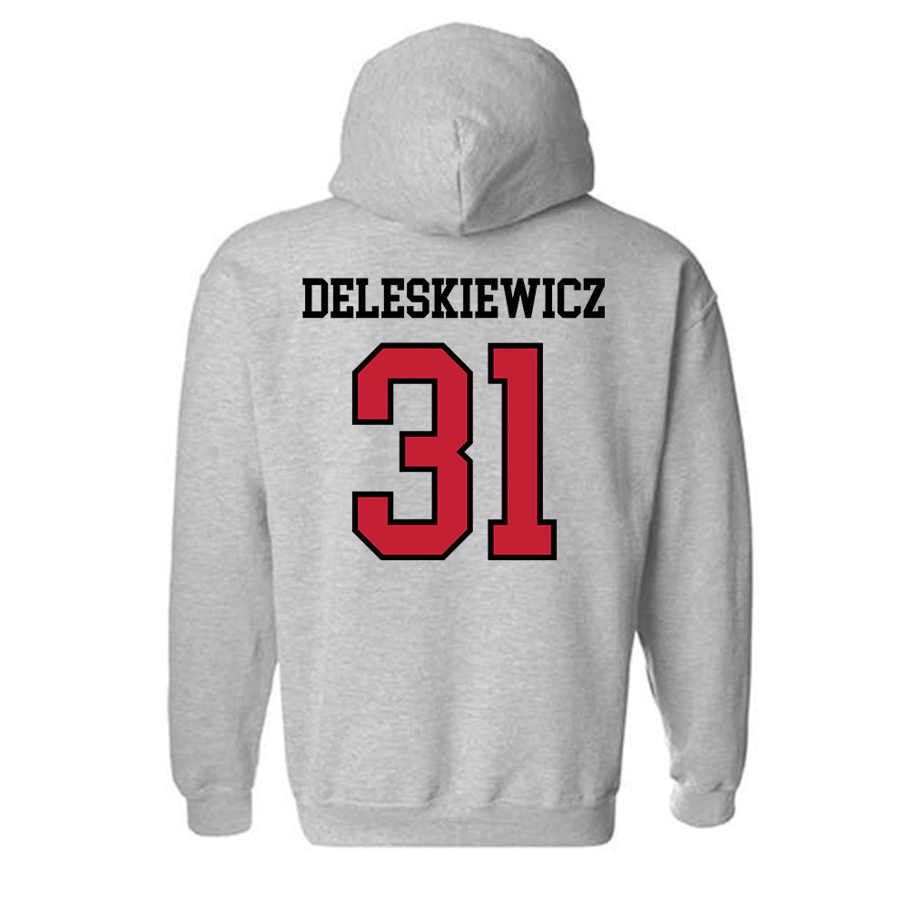 Northern Illinois - NCAA Baseball : Tyler Deleskiewicz - Classic Shersey Hooded Sweatshirt-1