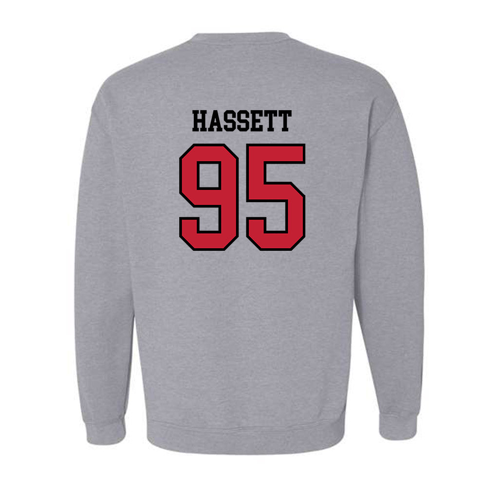 Northern Illinois - NCAA Football : Ryan Hassett - Classic Shersey Crewneck Sweatshirt-1