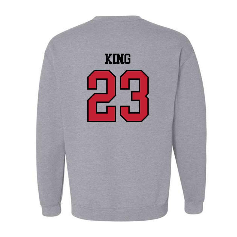 Northern Illinois - NCAA Football : Deacon King - Classic Shersey Crewneck Sweatshirt-1
