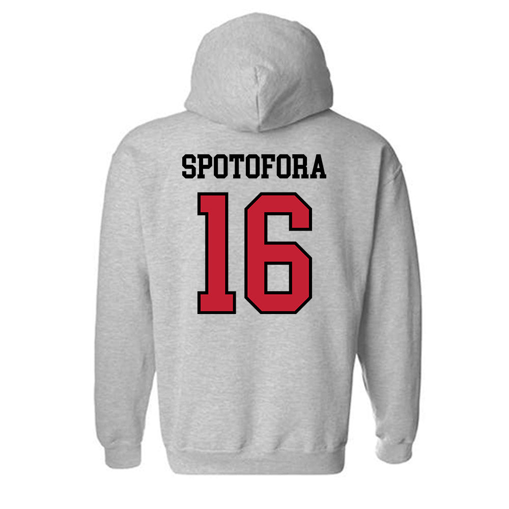 Northern Illinois - NCAA Baseball : Vincent Spotofora - Classic Shersey Hooded Sweatshirt-1