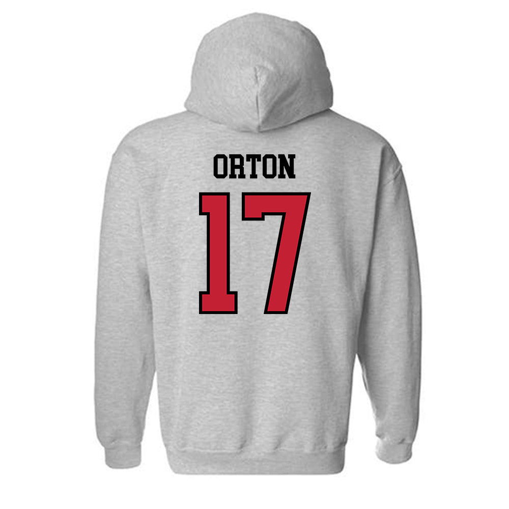 Northern Illinois - NCAA Baseball : Mason Orton - Classic Shersey Hooded Sweatshirt-1