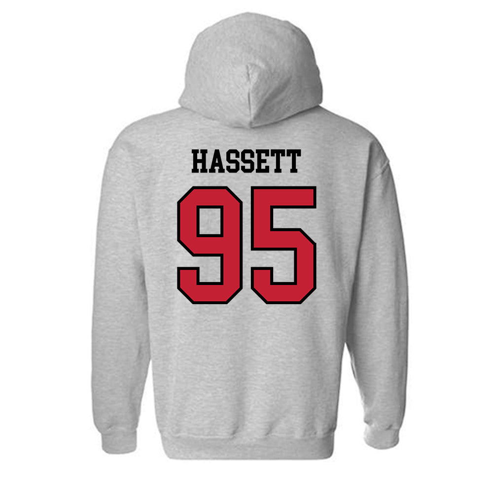 Northern Illinois - NCAA Football : Ryan Hassett - Classic Shersey Hooded Sweatshirt-1