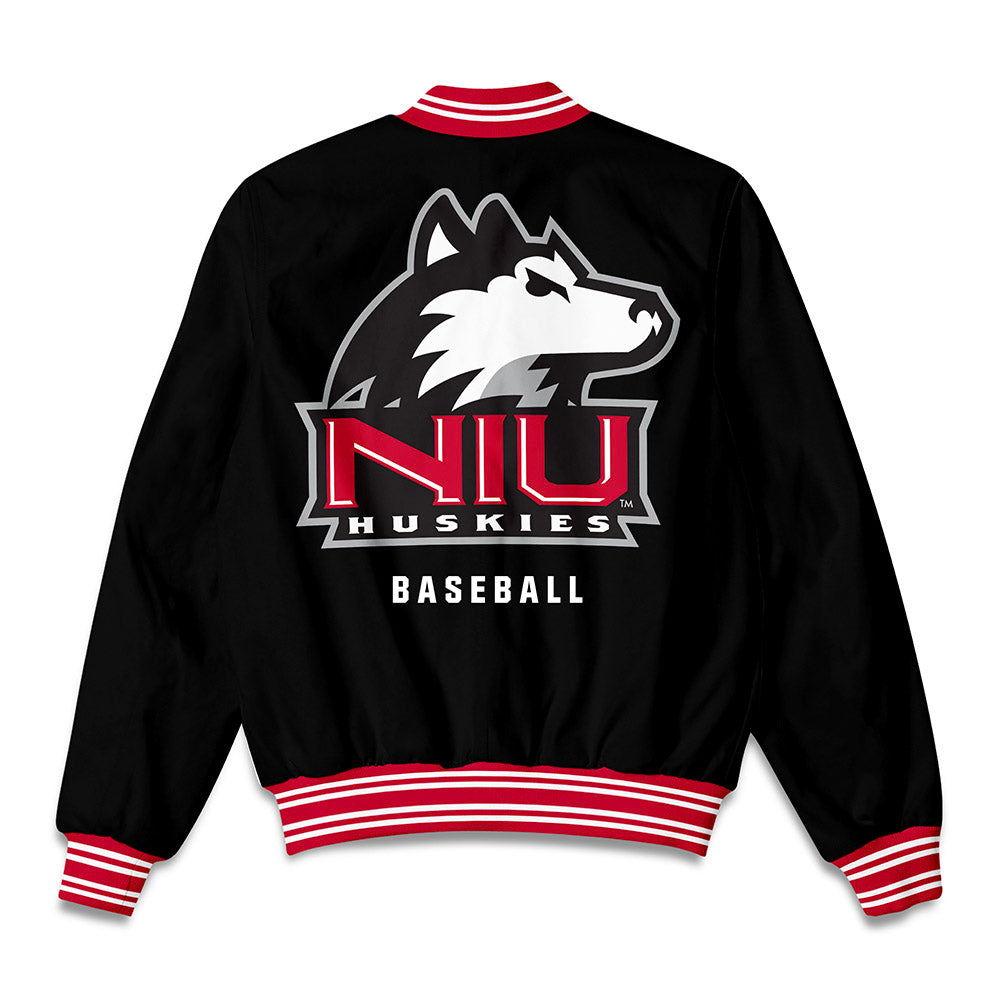 Northern Illinois - NCAA Baseball : Will Couchman - Bomber Jacket-1