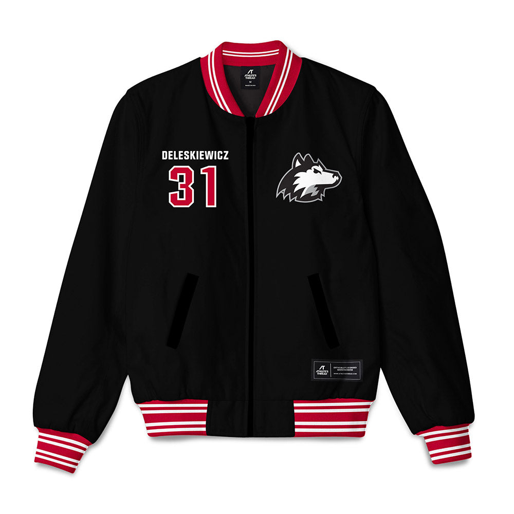 Northern Illinois - NCAA Baseball : Tyler Deleskiewicz - Bomber Jacket-0