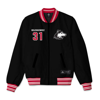 Northern Illinois - NCAA Baseball : Tyler Deleskiewicz - Bomber Jacket-0