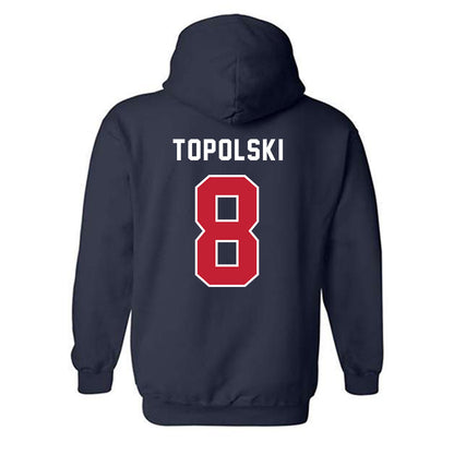 Richmond - NCAA Baseball : Chase Topolski - Classic Shersey Hooded Sweatshirt-1