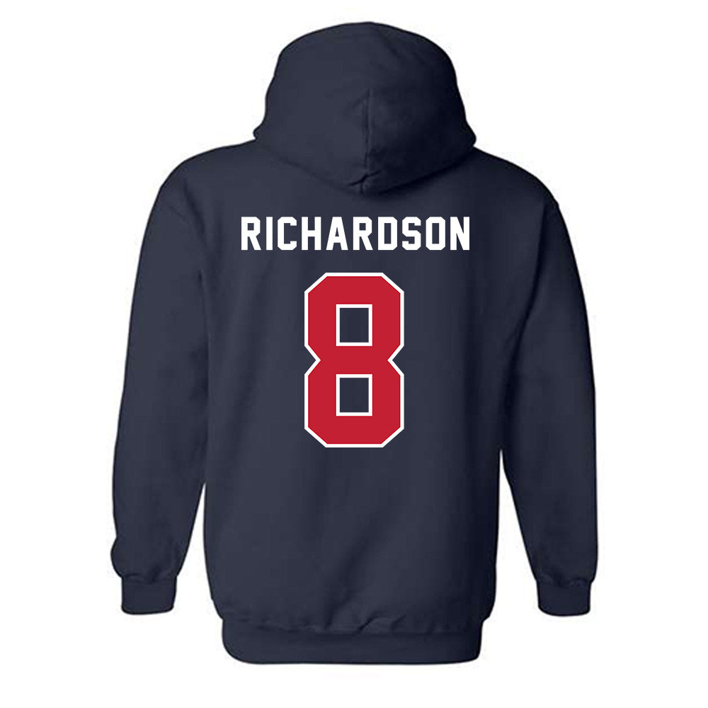 Richmond - NCAA Men's Basketball : Donovan Richardson - Classic Shersey Hooded Sweatshirt-1