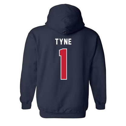 Richmond - NCAA Men's Basketball : Mikkel Tyne - Classic Shersey Hooded Sweatshirt-1