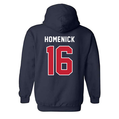 Richmond - NCAA Men's Basketball : Dylan Homenick - Classic Shersey Hooded Sweatshirt-1