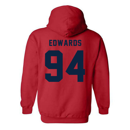 Richmond - NCAA Football : Robert Edwards - Classic Shersey Hooded Sweatshirt-1