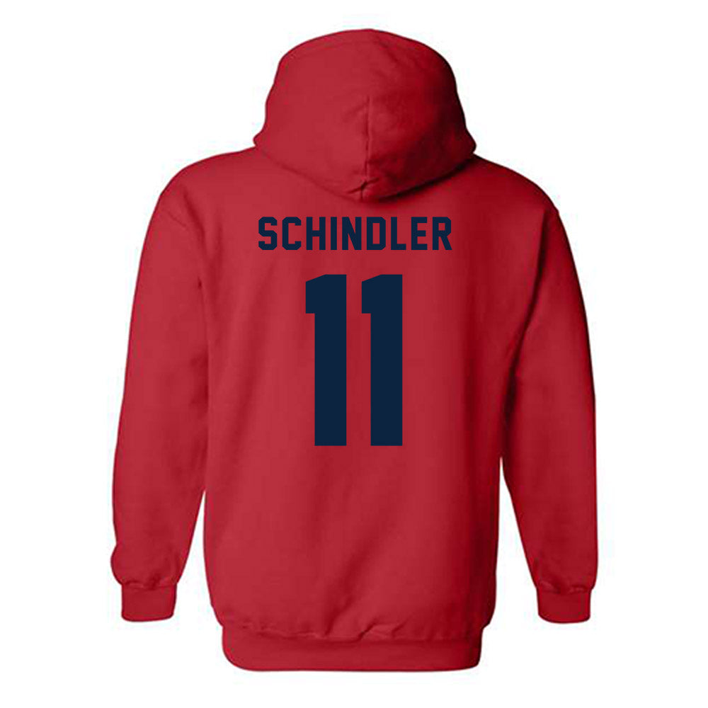 Richmond - NCAA Women's Basketball : Kate Schindler - Classic Shersey Hooded Sweatshirt-1