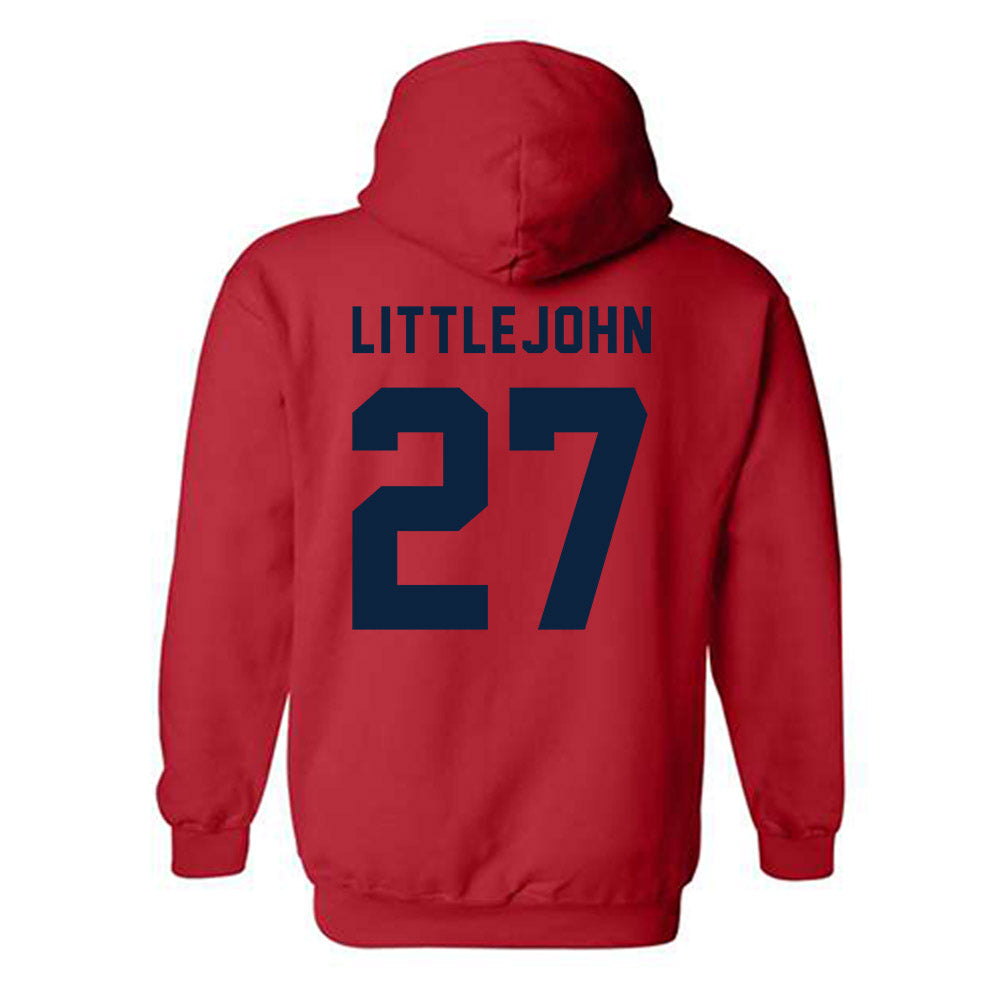 Richmond - NCAA Men's Lacrosse : Lucas Littlejohn - Classic Shersey Hooded Sweatshirt-1