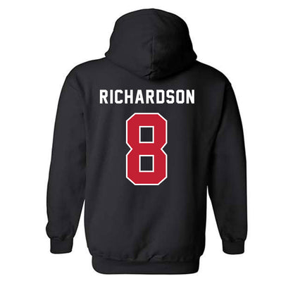 Richmond - NCAA Men's Basketball : Donovan Richardson - Classic Shersey Hooded Sweatshirt-1