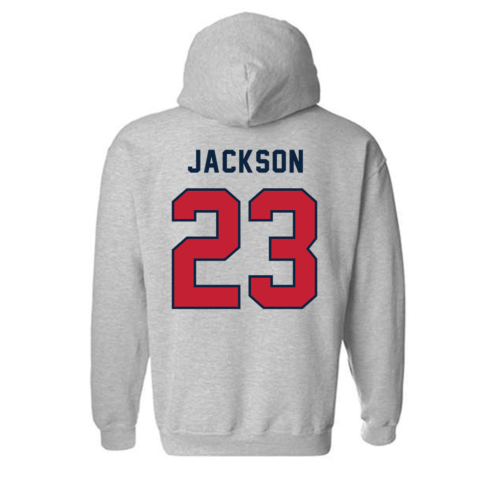 Richmond - NCAA Women's Soccer : Logan Jackson - Classic Shersey Hooded Sweatshirt-1