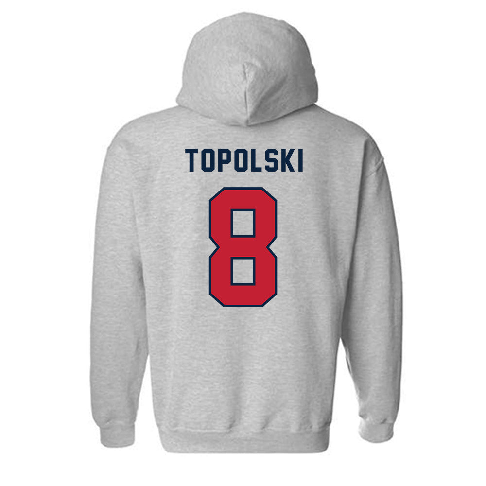 Richmond - NCAA Baseball : Chase Topolski - Classic Shersey Hooded Sweatshirt-1
