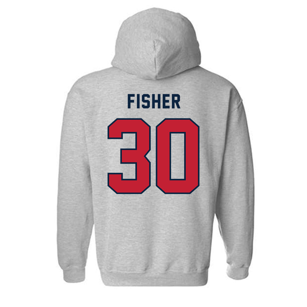 Richmond - NCAA Men's Lacrosse : John Fisher - Classic Shersey Hooded Sweatshirt-1