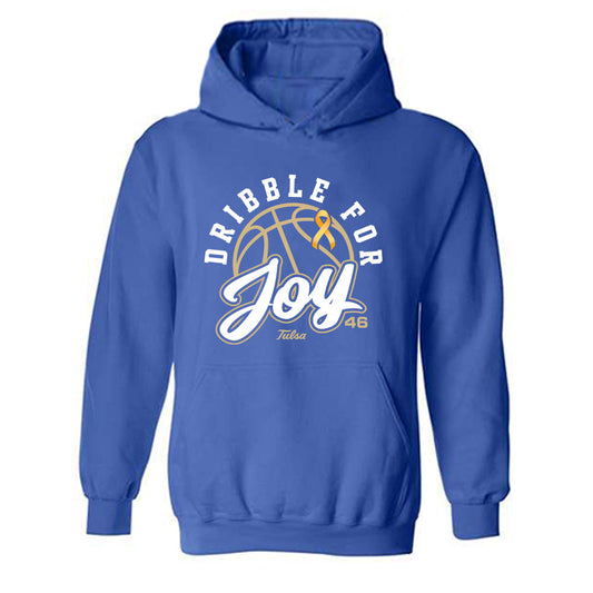 Tulsa - NCAA Men's Basketball : Dribble For Joy Royal Statement Shirt Hooded Sweatshirt
