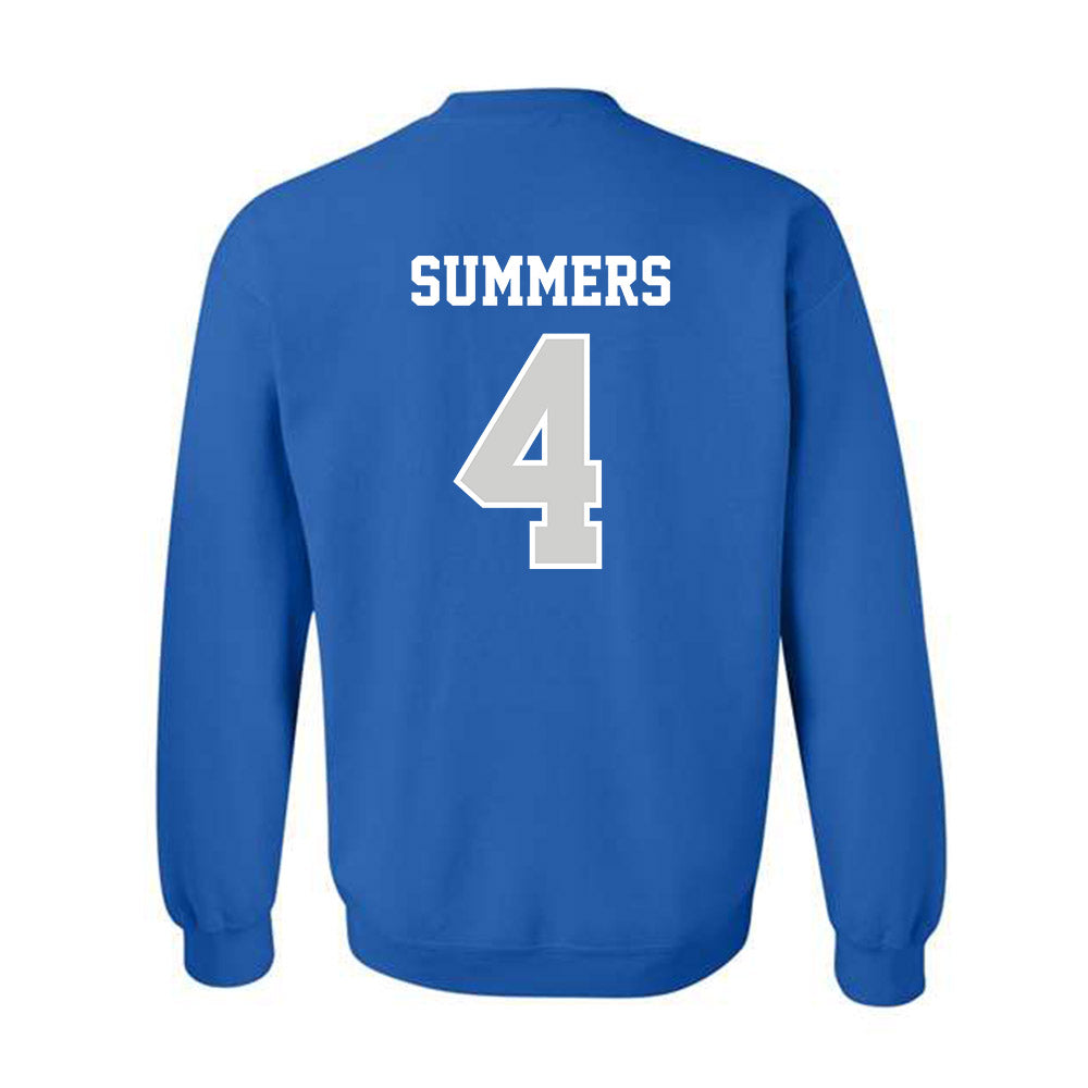 Indiana State - NCAA Men's Basketball : Jahni Summers - Classic Shersey Crewneck Sweatshirt-1