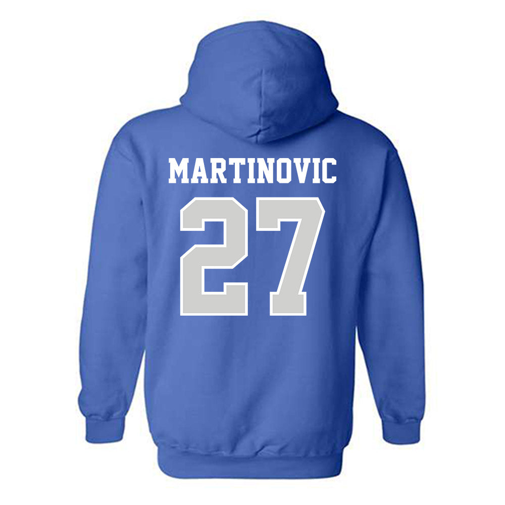 Indiana State - NCAA Football : Niko Martinovic - Classic Shersey Hooded Sweatshirt-1