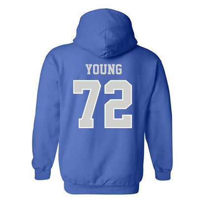 Indiana State - NCAA Football : Julian Young - Classic Shersey Hooded Sweatshirt-1