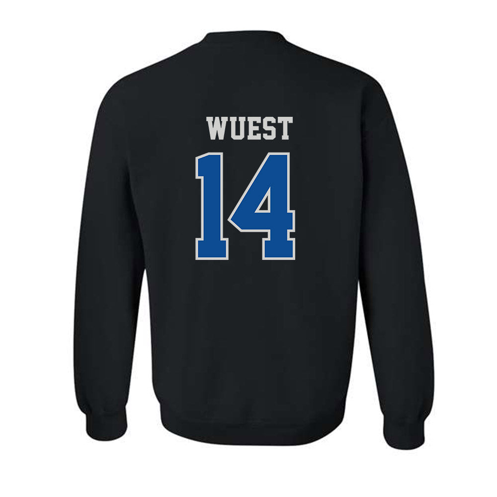 Indiana State - NCAA Football : BJ Wuest - Classic Shersey Crewneck Sweatshirt-1
