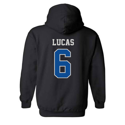 Indiana State - NCAA Baseball : Sander Lucas - Classic Shersey Hooded Sweatshirt-1