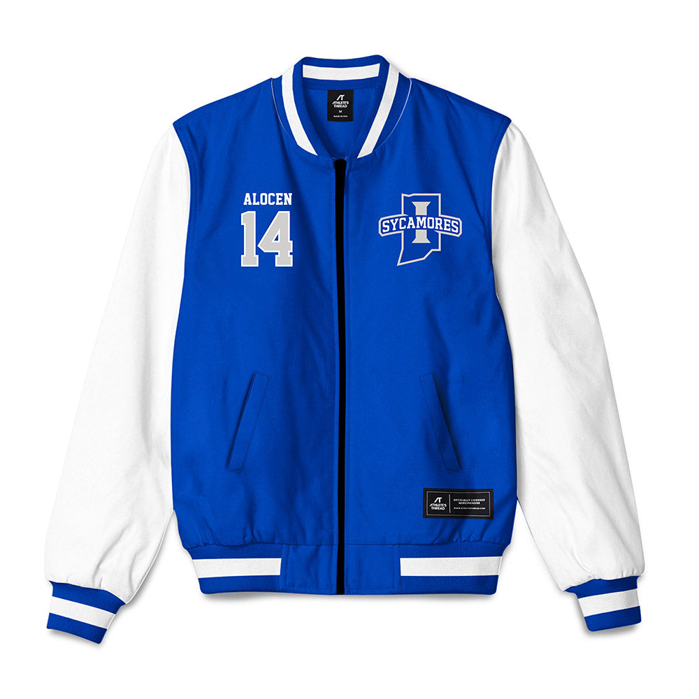 Indiana State - NCAA Men's Basketball : Bruno Alocen - Bomber Jacket-0