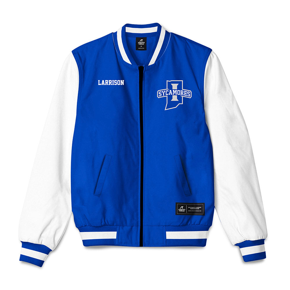 Indiana State - NCAA Men's Track & Field : Will Larrison - Bomber Jacket-0