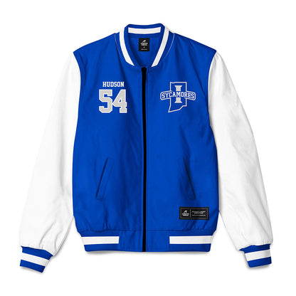 Indiana State - NCAA Football : Zeshaun Hudson - Bomber Jacket-0