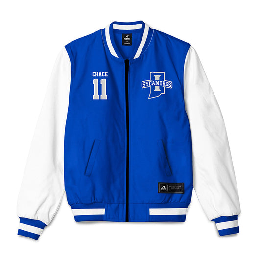 Indiana State - NCAA Baseball : Cole Chace - Bomber Jacket-0