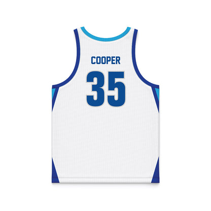 Indiana State - NCAA Men's Basketball : Jackson Cooper - White Basketball Jersey-1