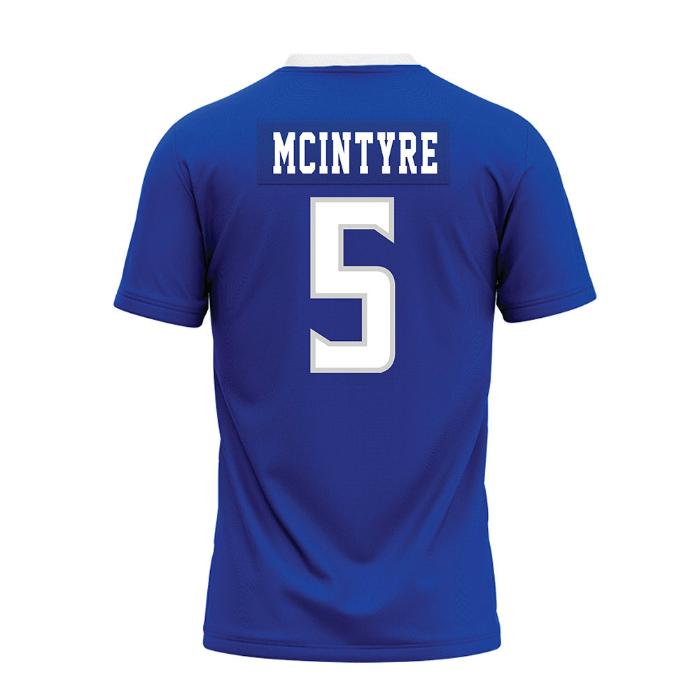 Indiana State - NCAA Football : Xavier McIntyre - Royal Blue Premium Football Jersey-1