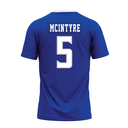 Indiana State - NCAA Football : Xavier McIntyre - Royal Blue Premium Football Jersey-1