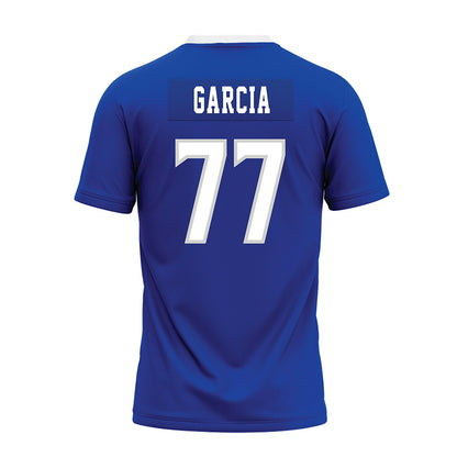 Indiana State - NCAA Football : Fernando Garcia - Royal Blue Premium Football Jersey-1