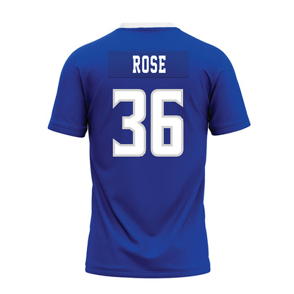 Indiana State - NCAA Football : Alex Rose - Royal Blue Premium Football Jersey-1
