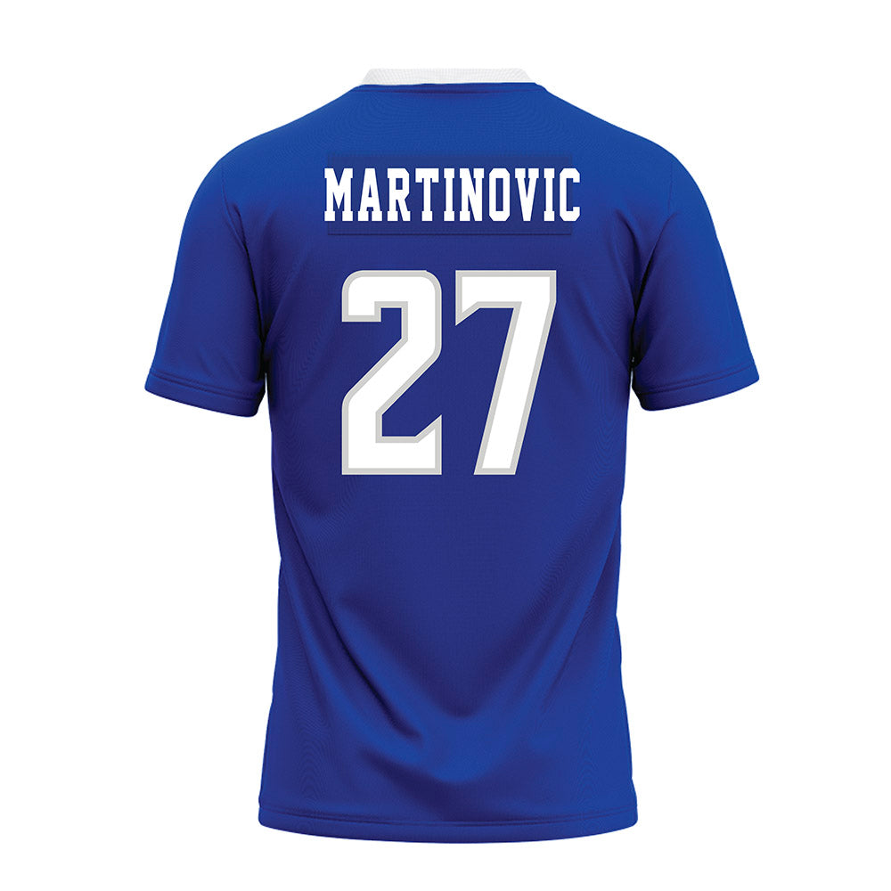 Indiana State - NCAA Football : Niko Martinovic - Royal Blue Premium Football Jersey-1