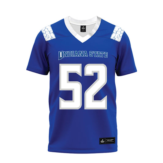 Indiana State - NCAA Football : Mason Keifer - Royal Blue Premium Football Jersey-0