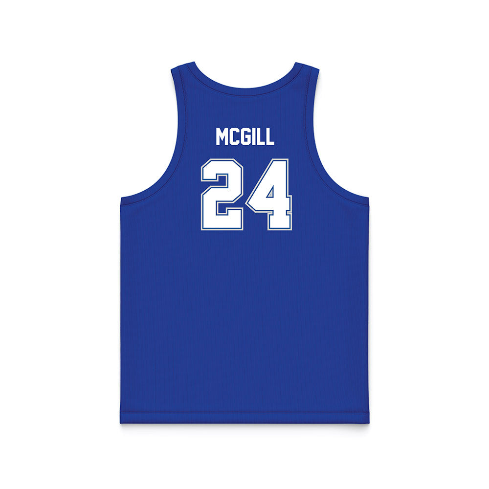Indiana State - NCAA Women's Basketball : Allison McGill - royal Blue Basketball Jersey-1