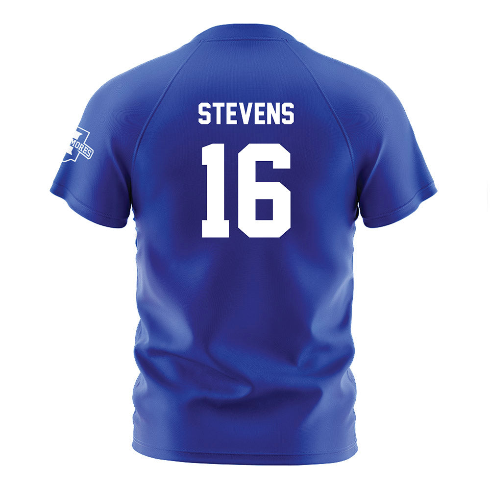 Indiana State - NCAA Women's Soccer : Ava Stevens - Royal Blue Soccer Jersey-1