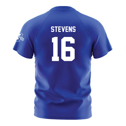 Indiana State - NCAA Women's Soccer : Ava Stevens - Royal Blue Soccer Jersey-1