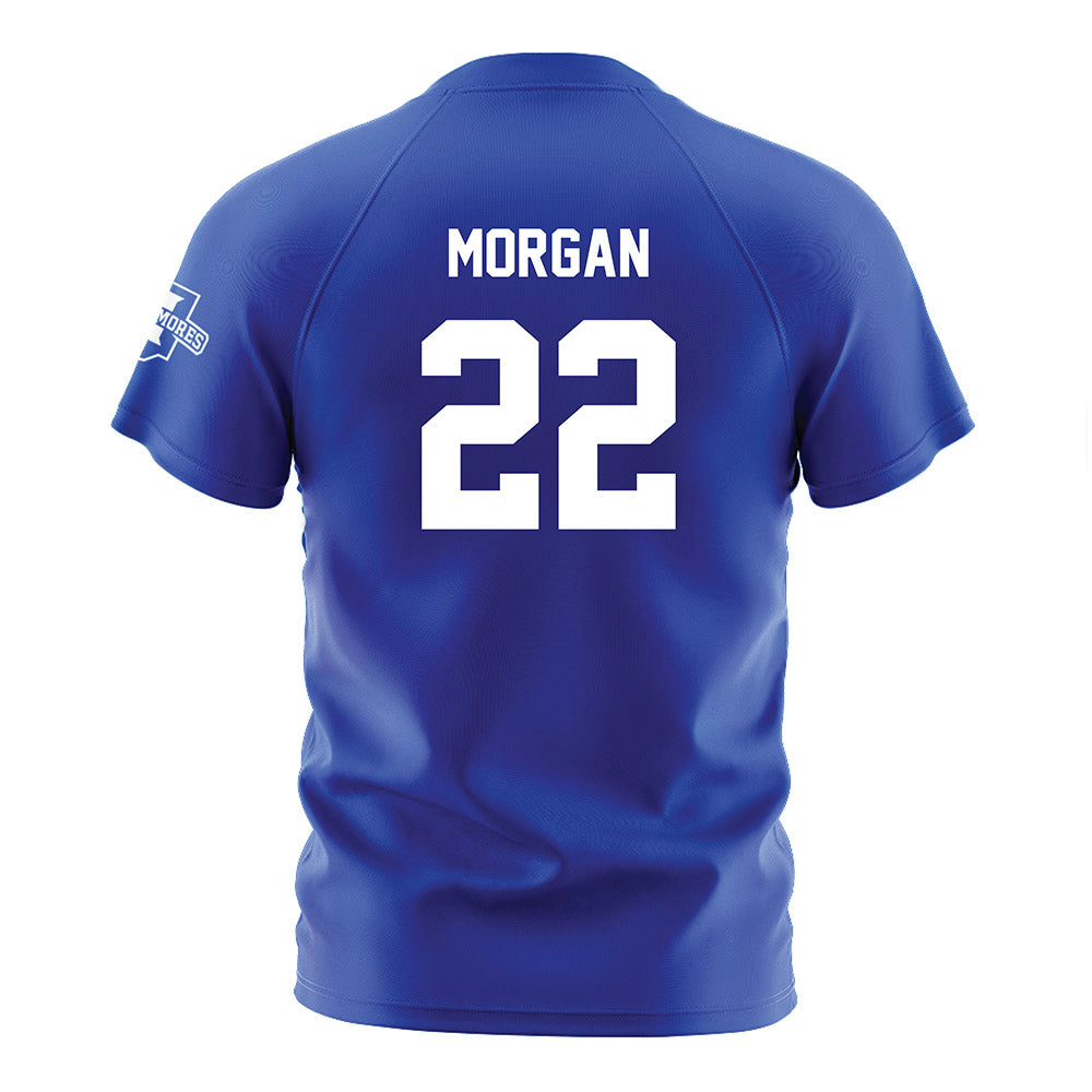 Indiana State - NCAA Women's Soccer : Hailey Morgan - Royal Blue Soccer Jersey-1