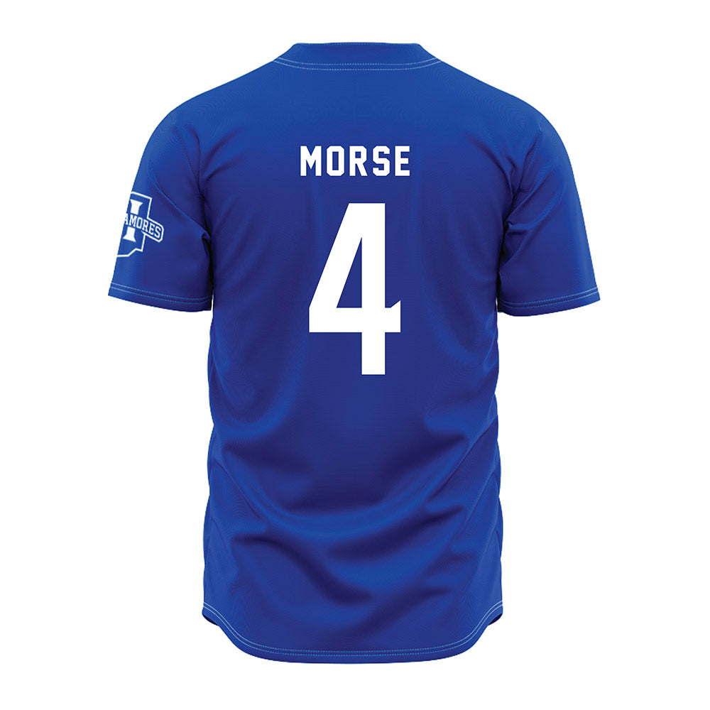 Indiana State - NCAA Baseball : Colby Morse - Royal Blue Jersey-1