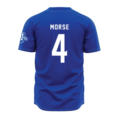 Indiana State - NCAA Baseball : Colby Morse - Royal Blue Jersey-1